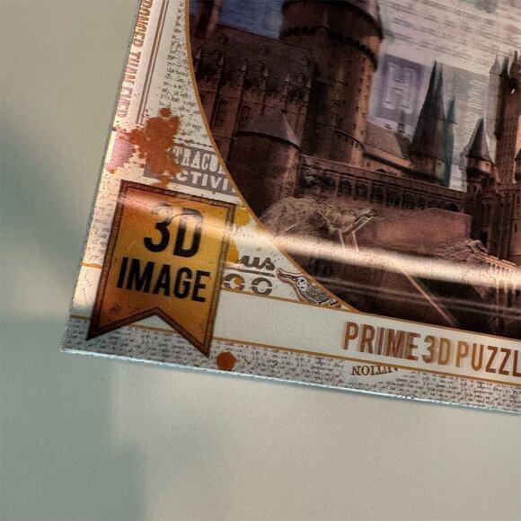 Harry Potter Prime 3D Puzzle Hogwarts Castle & Hedwig 500+ Pieces 24x18 COMPLETE - Picture 6 of 14